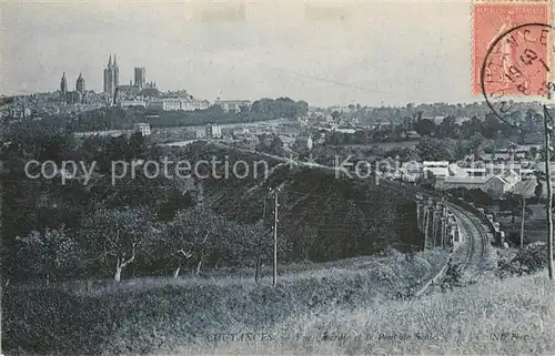 AK / Ansichtskarte Coutances Vue generale et Pont de Soules Coutances