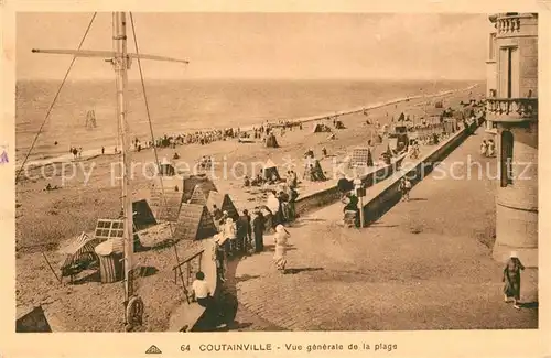 AK / Ansichtskarte Coutainville Vue generale de la plage Coutainville