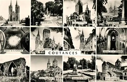 AK / Ansichtskarte Coutances Vues partielles de la ville Coutances
