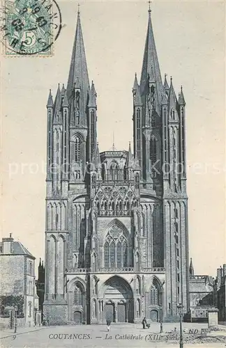 AK / Ansichtskarte Coutances La Cathedrale Coutances
