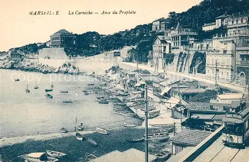 AK / Ansichtskarte Marseille_Bouches du Rhone La Corniche Anse du Prophete Marseille