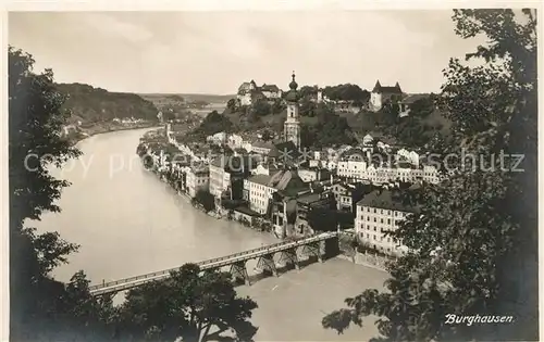 AK / Ansichtskarte Burghausen_Salzach Panorama Burghausen Salzach