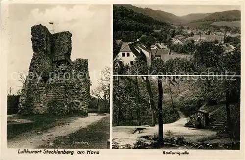 AK / Ansichtskarte Stecklenberg Lauenburg Ruine Radiumquelle Stecklenberg