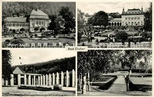 AK / Ansichtskarte Bad_Elster Albert Bad Konzert Kurhaus Wandelhalle Stadion Bad_Elster