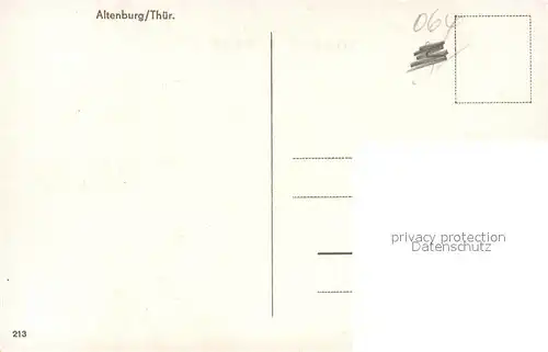 AK / Ansichtskarte Altenburg_Thueringen Schloss Schlosshof Kleiner Teich Markt rote Turmspitzen Altenburg Thueringen