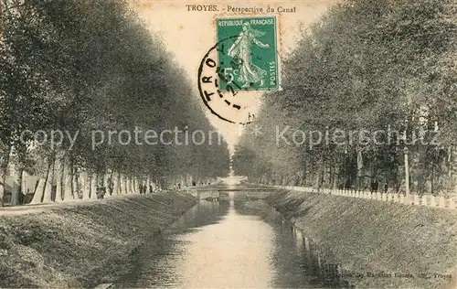 AK / Ansichtskarte Troyes_Aube Perspective du Canal Troyes Aube