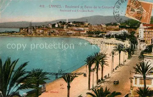 AK / Ansichtskarte Cannes_Alpes Maritimes Boulevard Bains de la Croisette Cannes Alpes Maritimes