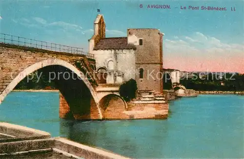 AK / Ansichtskarte Avignon_Vaucluse Pont Saint Benezet Avignon Vaucluse