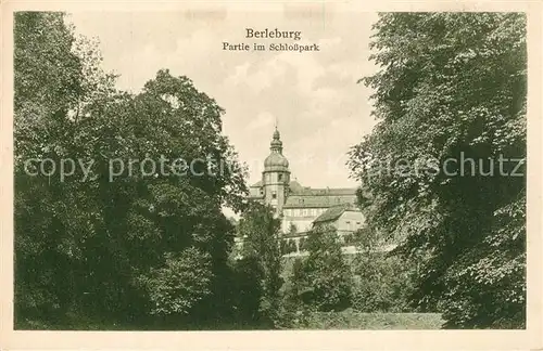 AK / Ansichtskarte Berleburg_Bad Schlosspark Berleburg_Bad
