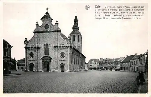 AK / Ansichtskarte Zele Dorpplaats Kerk Zele