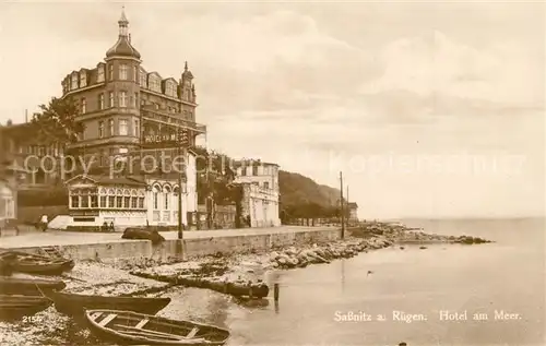 AK / Ansichtskarte Sassnitz_Ostseebad_Ruegen Hotel am Meer Sassnitz_Ostseebad_Ruegen