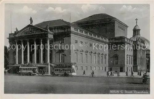 AK / Ansichtskarte Berlin Staatliches Opernhaus Berlin