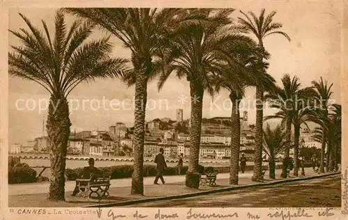 AK / Ansichtskarte Cannes_Alpes Maritimes La Croisette Cannes Alpes Maritimes
