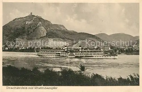 AK / Ansichtskarte Drachenfels Rheindampfer Drachenfels