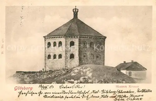 AK / Ansichtskarte Goeteborg Skansen Kronan Goeteborg