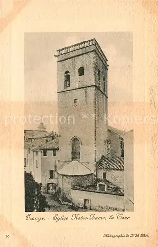 AK / Ansichtskarte Orange Eglise Notre Dame Tour Orange