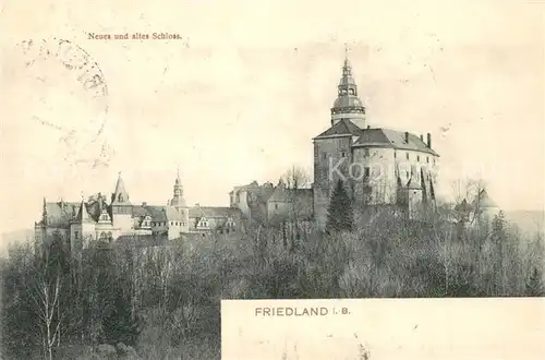 AK / Ansichtskarte Friedland_Breslau Neues und altes Schloss Friedland_Breslau