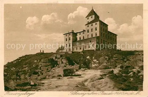 AK / Ansichtskarte Schneegrubenbaude Panorama Schneegrubenbaude