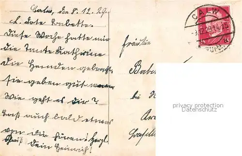 AK / Ansichtskarte Calw Eangelische Stadtkirche Calw