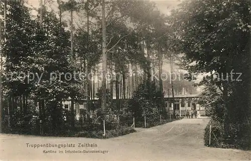 AK / Ansichtskarte Zeithain Truppen Uebungsplatz Kantine im Infanterie Barackenlager Zeithain