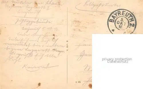 AK / Ansichtskarte Bayreuth Opernstrasse mit Opernhaus Bayreuth