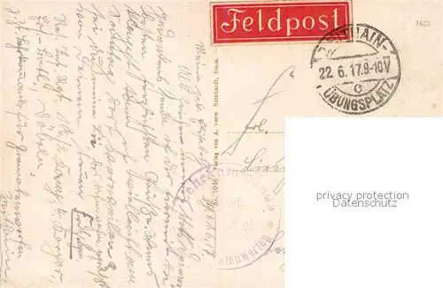 AK / Ansichtskarte Zeithain Truppen Uebungsplatz Zeithain