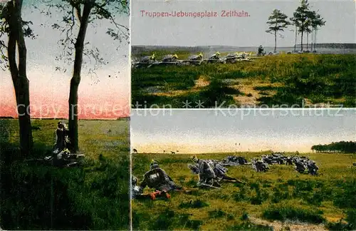 AK / Ansichtskarte Zeithain Truppen Uebungsplatz Soldaten Zeithain
