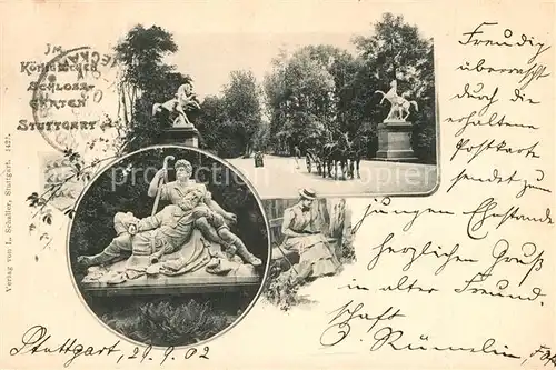AK / Ansichtskarte Stuttgart Schlossgarten Stuttgart