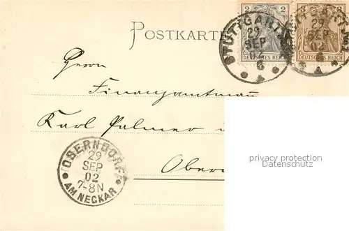 AK / Ansichtskarte Stuttgart Schlossgarten Stuttgart