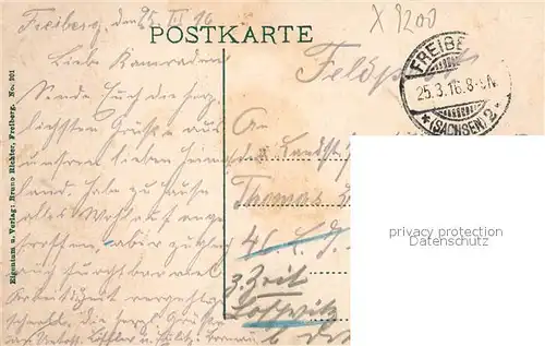AK / Ansichtskarte Freiberg_Sachsen total Freiberg Sachsen