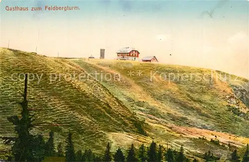 AK / Ansichtskarte Feldberg_Schwarzwald Gasthaus zum Feldbergturm Feldberg Schwarzwald