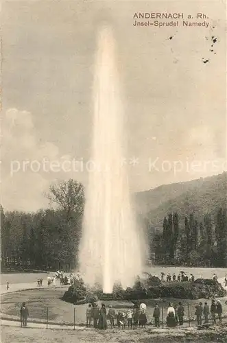 AK / Ansichtskarte Andernach Insel Sprudel Namedy Andernach