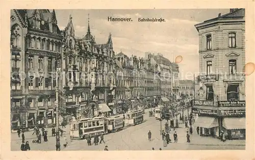 AK / Ansichtskarte Hannover Bahnhofsplatz Strassenbahn Hannover