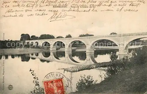 AK / Ansichtskarte Marmande Pont du Chemin de fer Marmande