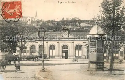 AK / Ansichtskarte Agen_Lot_et_Garonne La Gare Agen_Lot_et_Garonne