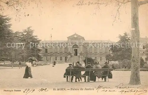 AK / Ansichtskarte Agen_Lot_et_Garonne Palais de Justice Agen_Lot_et_Garonne