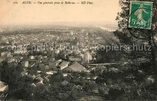 AK / Ansichtskarte Agen_Lot_et_Garonne Vue generale prise de Bellevue Agen_Lot_et_Garonne