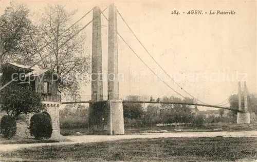 AK / Ansichtskarte Agen_Lot_et_Garonne La Passerelle Agen_Lot_et_Garonne