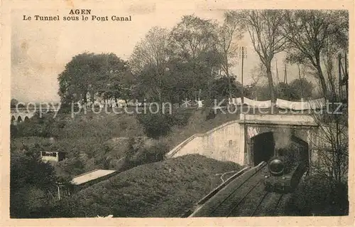 AK / Ansichtskarte Agen_Lot_et_Garonne Le Tunnel sous le Pont Canal Agen_Lot_et_Garonne