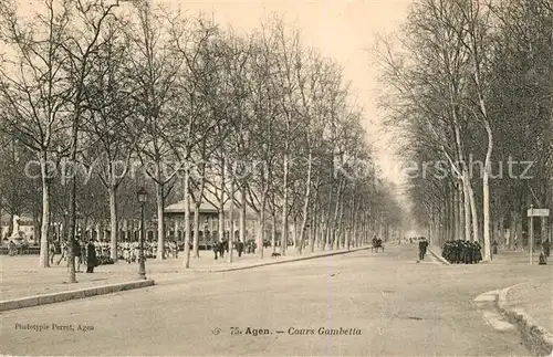 AK / Ansichtskarte Agen_Lot_et_Garonne Cours Gambetta Agen_Lot_et_Garonne