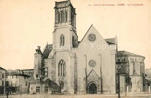 AK / Ansichtskarte Agen_Lot_et_Garonne La Cathedrale Agen_Lot_et_Garonne