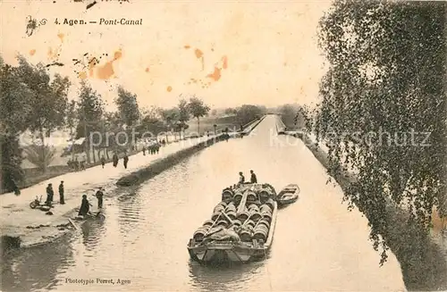 AK / Ansichtskarte Agen_Lot_et_Garonne Pont Canal Agen_Lot_et_Garonne