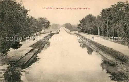 AK / Ansichtskarte Agen_Lot_et_Garonne Le Pont Canal vue d ensemble Agen_Lot_et_Garonne