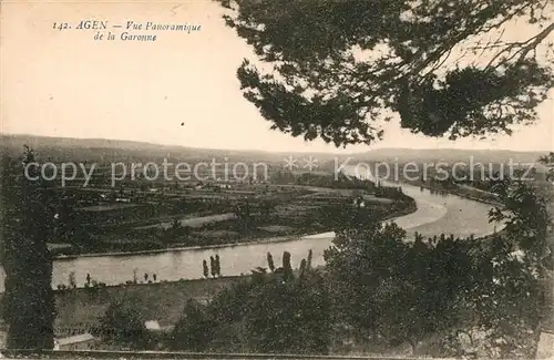 AK / Ansichtskarte Agen_Lot_et_Garonne Vue panoramique de la Garonne Agen_Lot_et_Garonne