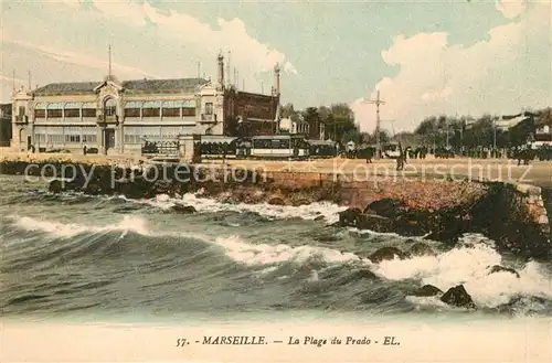 AK / Ansichtskarte Marseille_Bouches du Rhone Plage du Prado Marseille