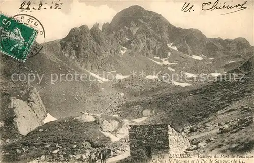 AK / Ansichtskarte Luchon_Haute Garonne Passage du Port Venasque Cabane Pic de Sauvegarde Luchon Haute Garonne