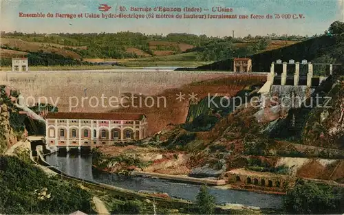 AK / Ansichtskarte Eguzon Chantome Barrage Usine hydro electrique Eguzon Chantome