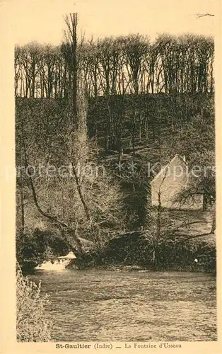 AK / Ansichtskarte Saint Gaultier Fontaine d Usseau Saint Gaultier
