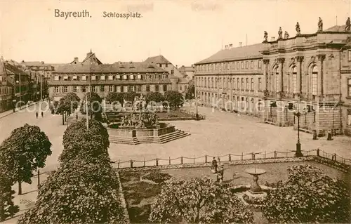 AK / Ansichtskarte Bayreuth Schlossplatz Bayreuth
