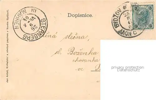 AK / Ansichtskarte Novy_Bydzov Partie od Cidliny Novy Bydzov